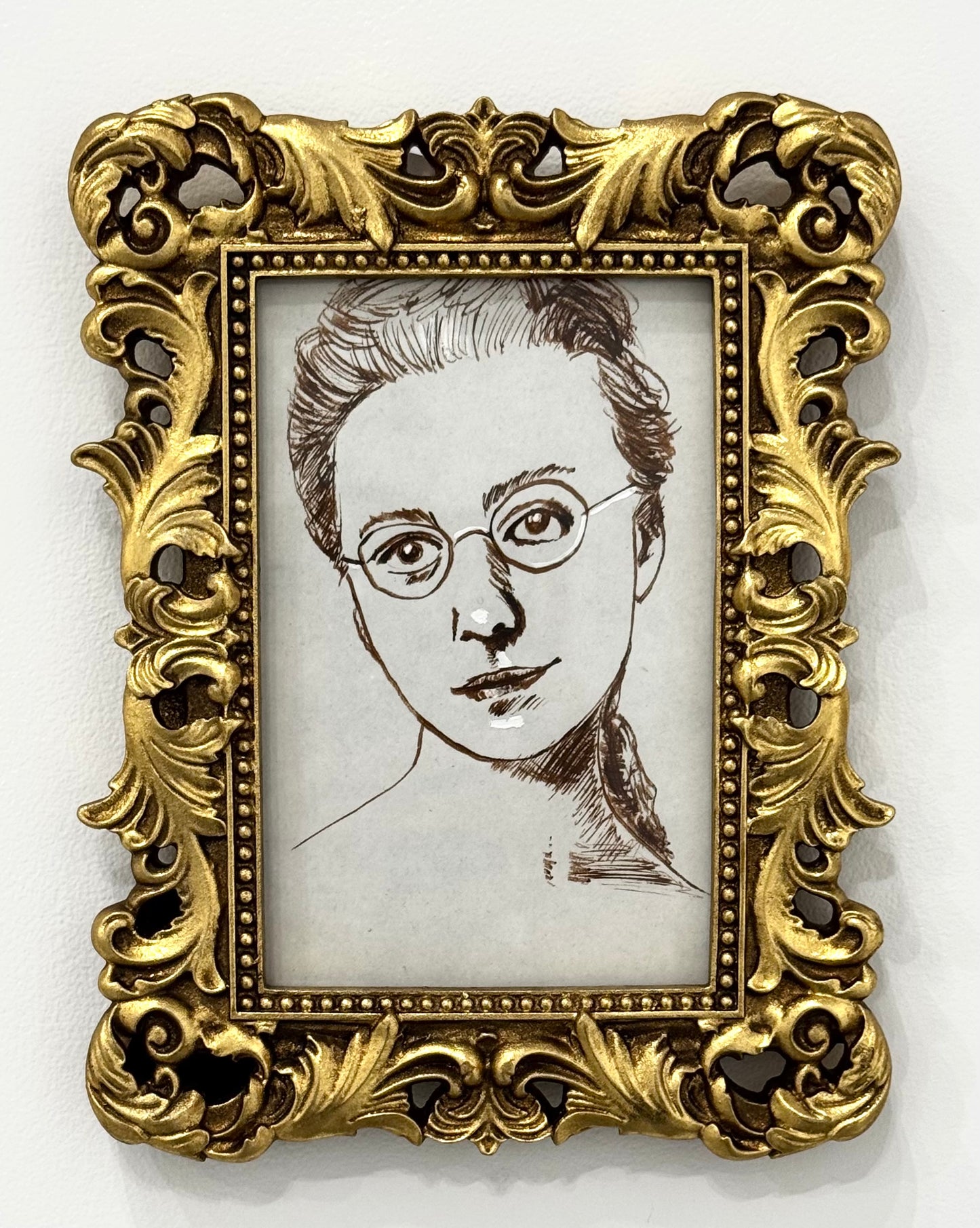 Roman Kalinovski De Kalinova - Study of Balladine in Brown Ink