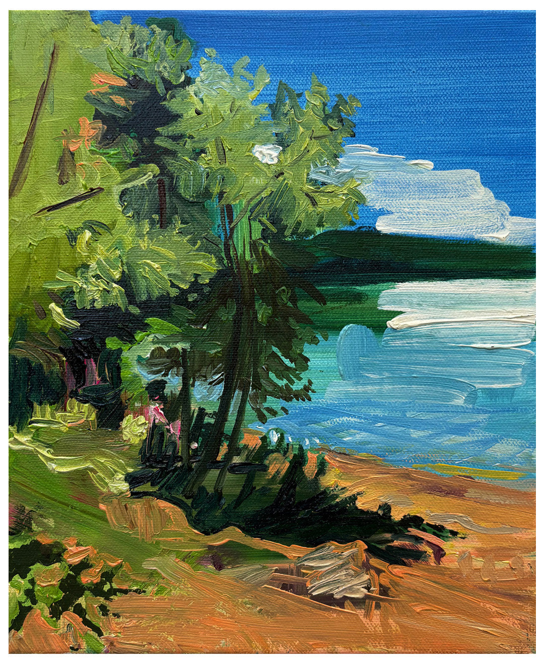 untitled (trees by lake) by Claire Mcconaughy
