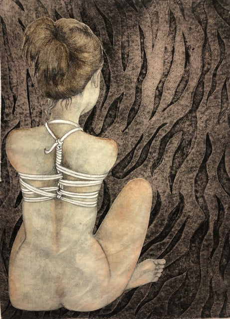 Bound Nude Against Tiger Sky by Fay Ku