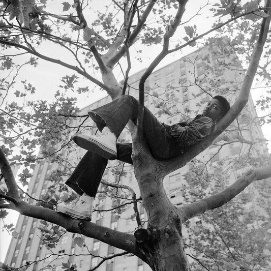Reclining on Tree by Goddard Riverside Community Center, NY, NY June 1978 - Artist Proof 6/8 by Meryl Meisler