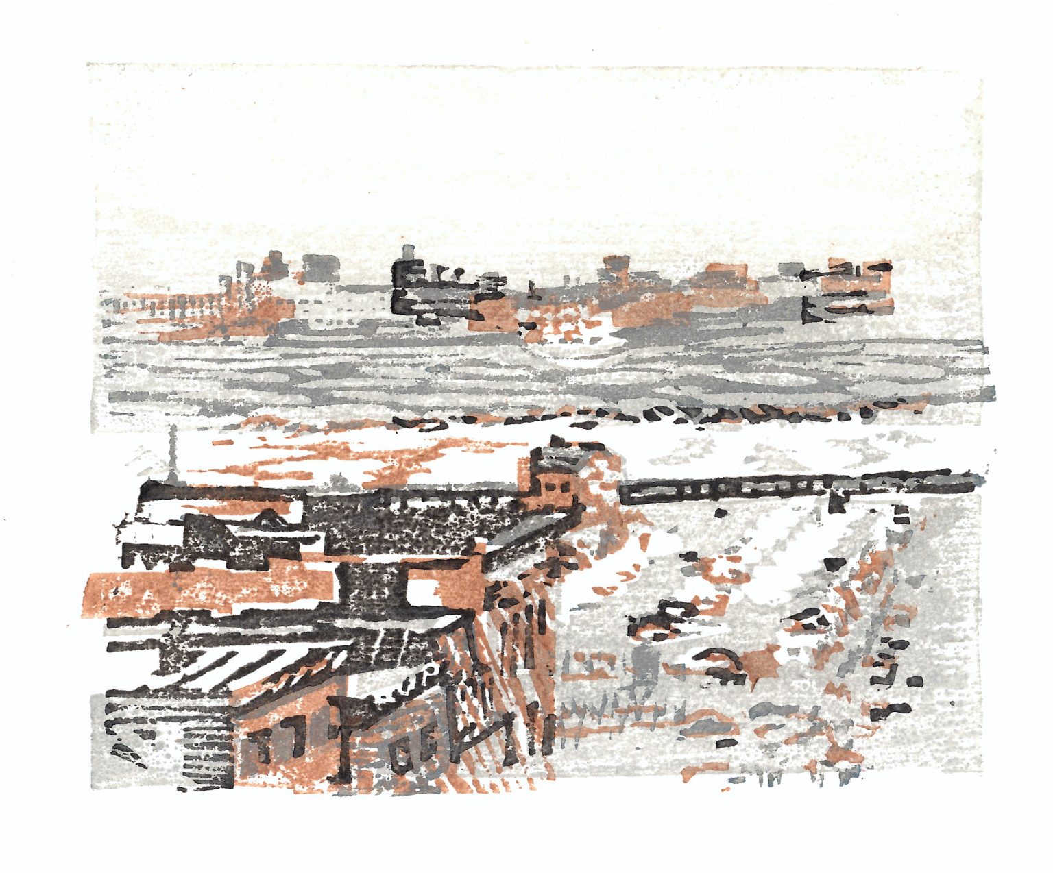 1970's Hudson River View by Sophie C. White